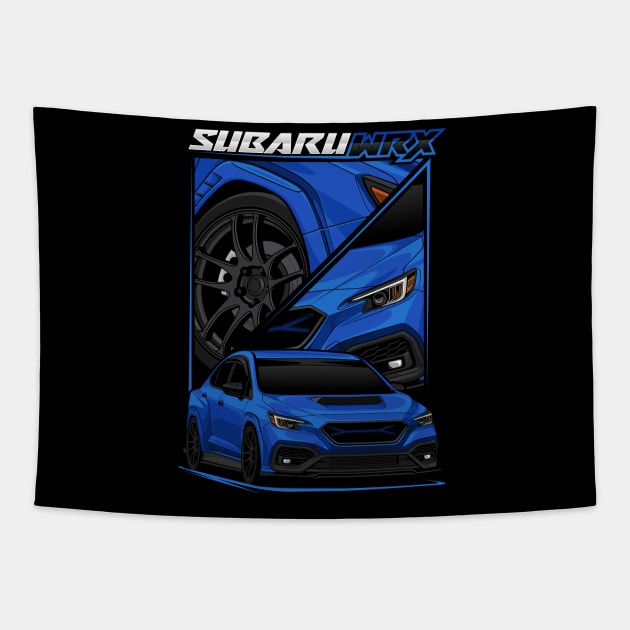 VB WRX in World Rally Blue Tapestry by RetroWRX Inc.