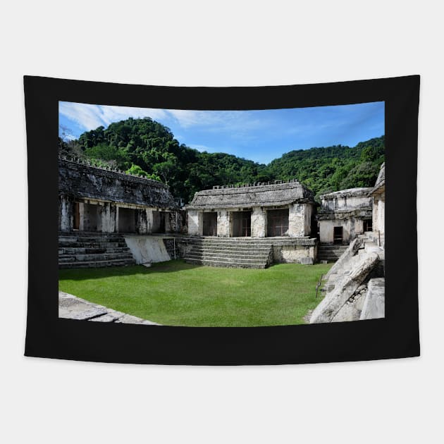 Mexique - Palenque, site Maya Tapestry by franck380