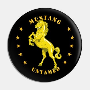 Mustang - Untamed w Stars Pin