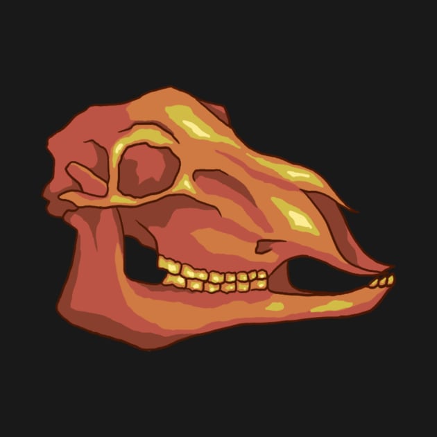 Neon Sheep Skull by elfenthusiast