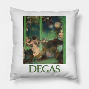 At the Cafe des Ambassadeurs by Edgar Degas Pillow