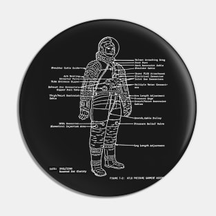 Astronaut Diagrams Pin