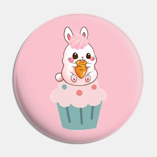 Bunny Cupcake Pin