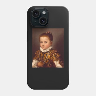 Portrait of a Young Girl by Giovanni Battista Moroni Phone Case