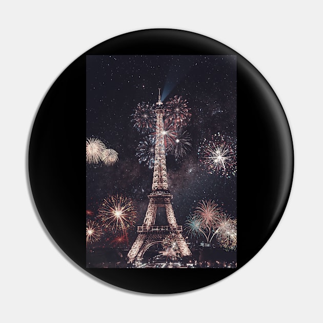 New Years Eiffel Tower Pin by Marischa Becker