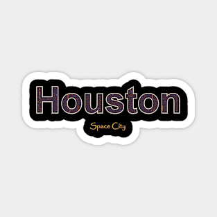 Houston Grunge Text Magnet