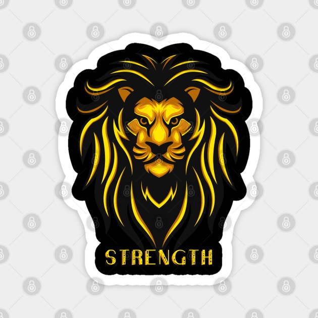 Strength of The Lion Tee! Magnet by SocietyTwentyThree