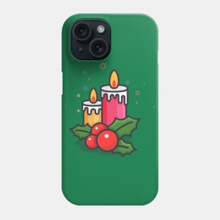 christmas candle Phone Case