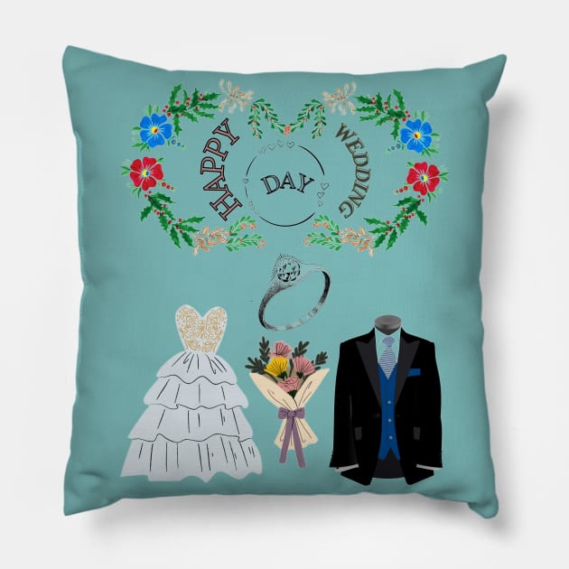 Wedding Day Pillow by TheStyleLab