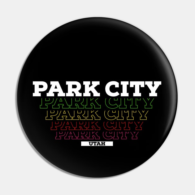 I Love Park City USA Vintage Pin by Zen Cosmos Official