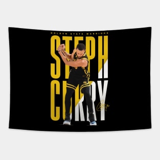 Steph Curry Golf Celebration Tapestry