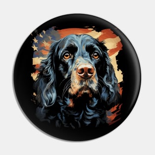 Patriotic Cocker Spaniel Pin