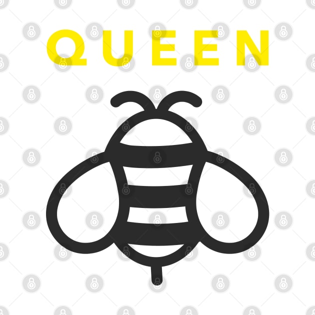 Simple Queen Bee Yellow and Black by tnts