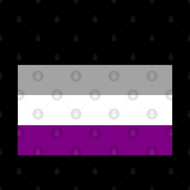 Proud Asexual Pride Flag (Proud LGBT LGBTQ+ Community Pride Flag) by Teeworthy Designs