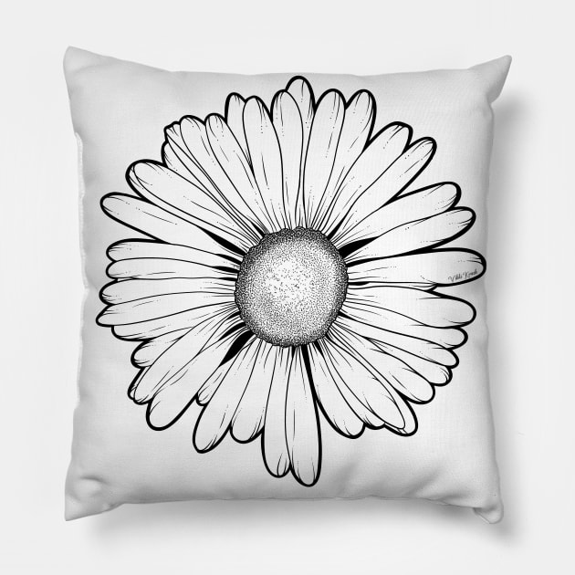 Daisy Pillow by VikkiKrash