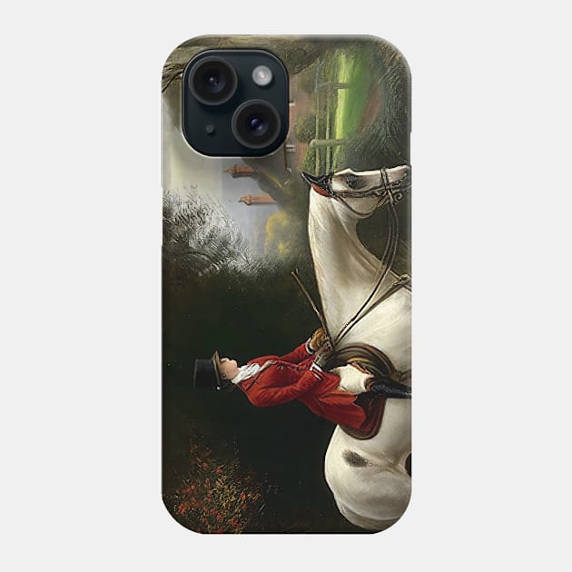 Vintage Horse Riding Oil Painting Phone Case by Walter WhatsHisFace