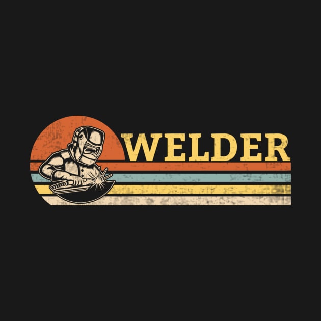 Welder Retro Vintage Funny Welding Quotes by Visual Vibes