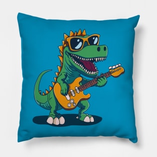 Dino Groove: Electric Guitar Jam Pillow