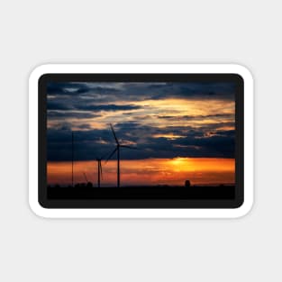 Wind Farm at Sunrise Magnet