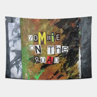 Zombie on the road the handmade book Tapestry