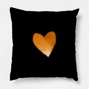 Small Gold Mosaic Valentine Heart Pillow