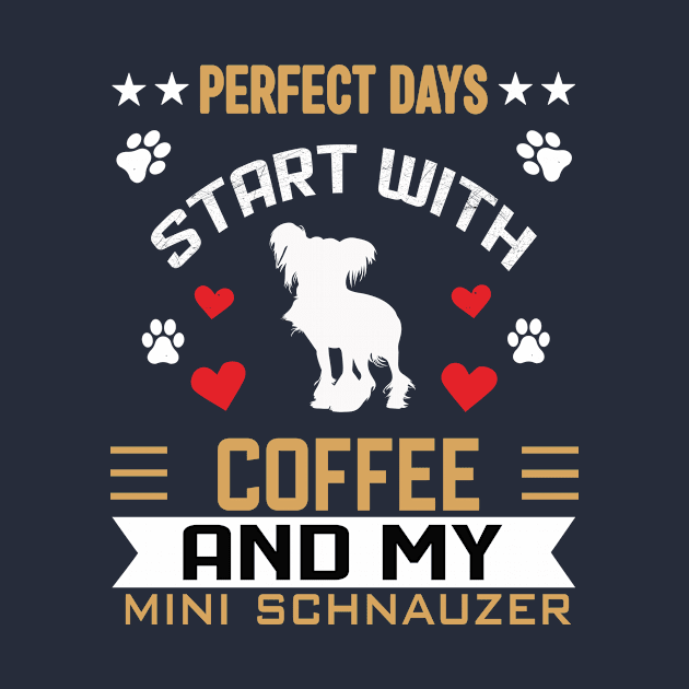 Perfect days start with coffee and my mini schnauzer by SCOTT CHIPMAND