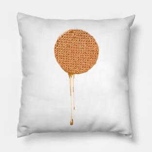 Warm Stroopwafel with dripping syrup Pillow