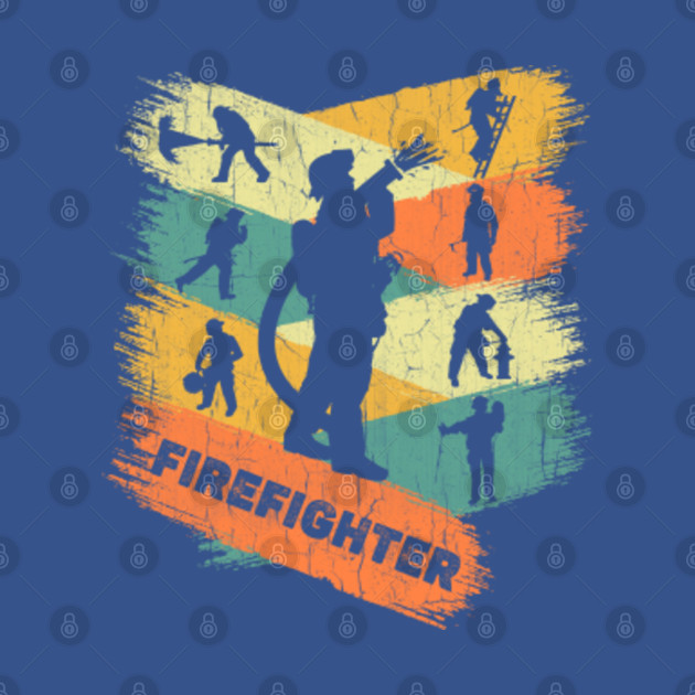 Retro Firefighter - Retro Firefighter - T-Shirt