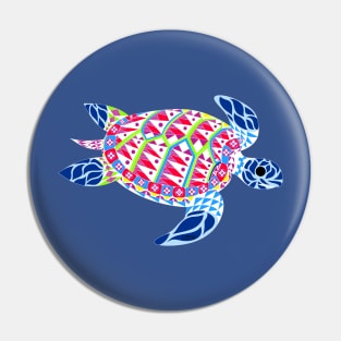 kawaii mexican caribbean carey turtle tortoise in ecopop floral wallpaper Pin