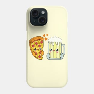 All i need is pizza and beer butter, Kawaii pizza and beer butter. Phone Case