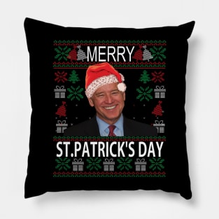 Merry St.Patrick's Day Funny Christmas gift Pillow