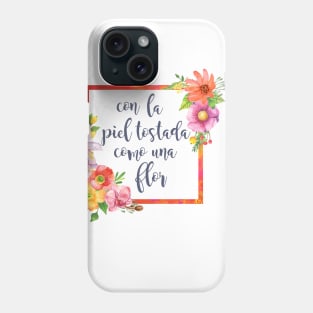 Piel tostada como una flor Phone Case