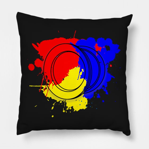 Splash Retro RGB Yoyo Pillow by yoyomonsterph