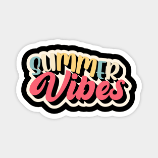 Retro Summer vibes vintage summer time design Magnet