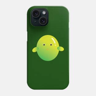 cute green baby bird doodle drawing Phone Case