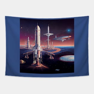 Interplanetary Spaceport Tapestry