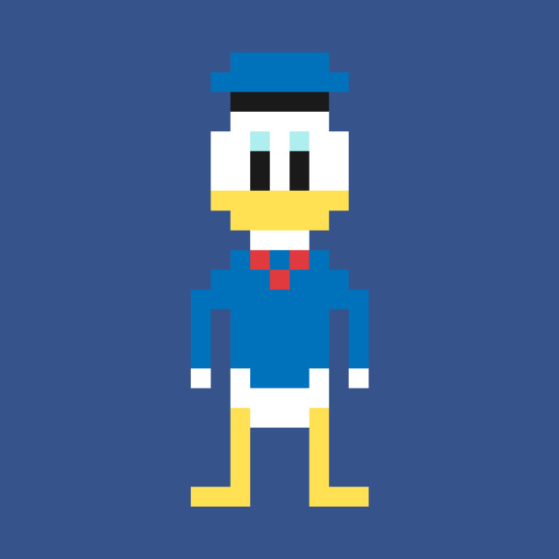 Disover Donald Duck Pixel Character - Donald Duck - T-Shirt