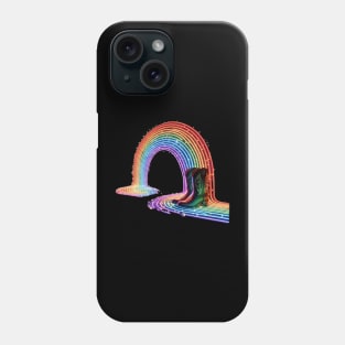 Neon Rainbow Cowboy Boots Phone Case