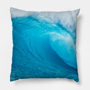 Crystal Clear Aqua Blue Ocean Water Pillow