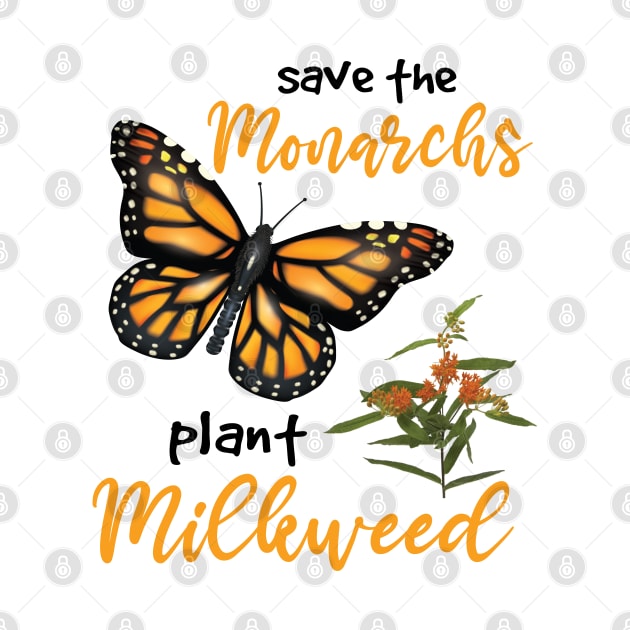 Butterfly Lover, Save The Monarchs Plant More Milkweed, Gardening Native Plant, Conservation Save the Pollinators Nature Lover Gift,  Butterfly Mom Gifts by DaStore