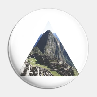 Machu Picchu Geometric Photography Pin