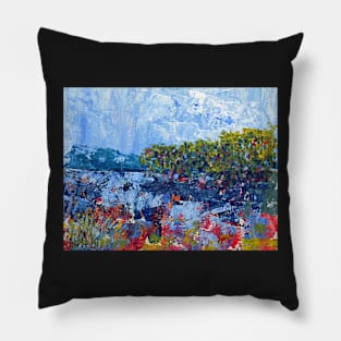 Mangroves at low tide (3239a-Cropped) Print Pillow