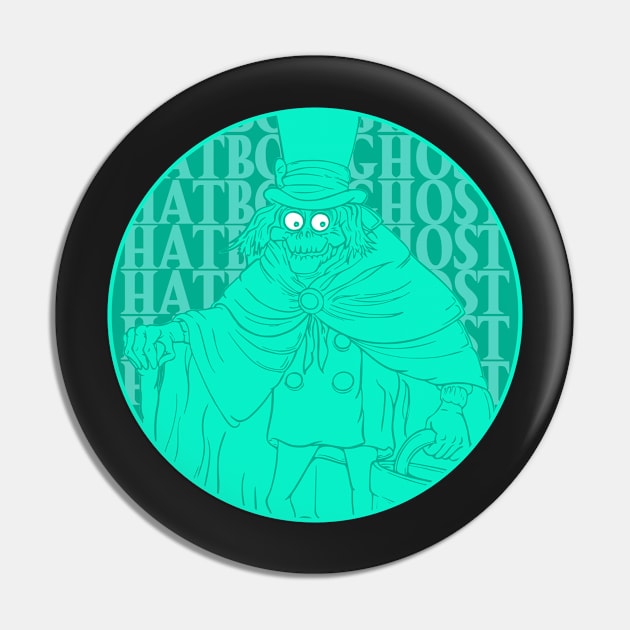 Hatbox Ghost Pin by RDandI