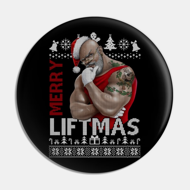 Merry Liftmas Ugly Christmas Gym Workout Gift Mens 4 Pin by SloanCainm9cmi