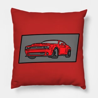 super muscle car Pillow