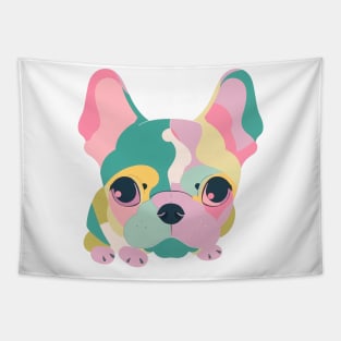 Abstract French Bulldog Art Tapestry