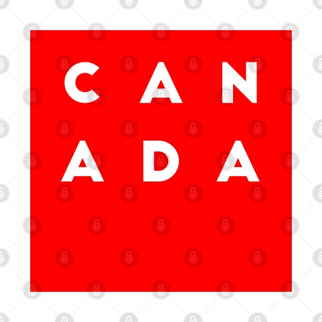 Canada | Red square letters by Classical
