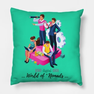 Happy Digital Nomad Pillow