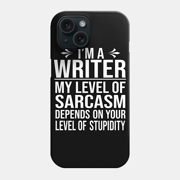 writer saying funny writer gift Phone Case by T-shirt verkaufen