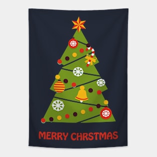 Christmas tree ornaments - Happy Christmas and a happy new year! - Available in stickers, clothing, etc Tapestry